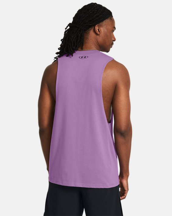 Men's Project Rock Payoff Graphic Sleeveless in Purple image number 1